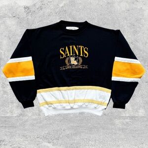 New Orleans Saints NFL Vtg 1990s Football Logo 7 Crewneck Sweatshirt Men’s (L)
